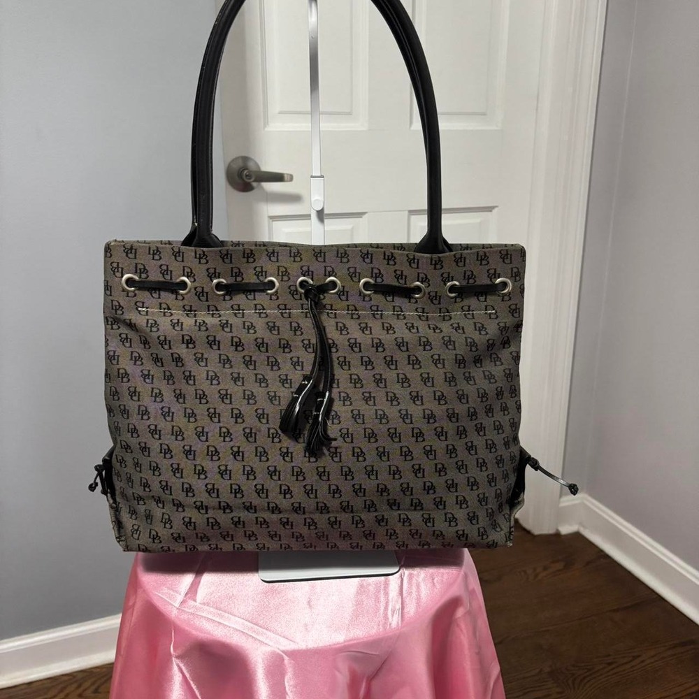 Dooney & Bourke Signature Tassel Monogram Tote Bag